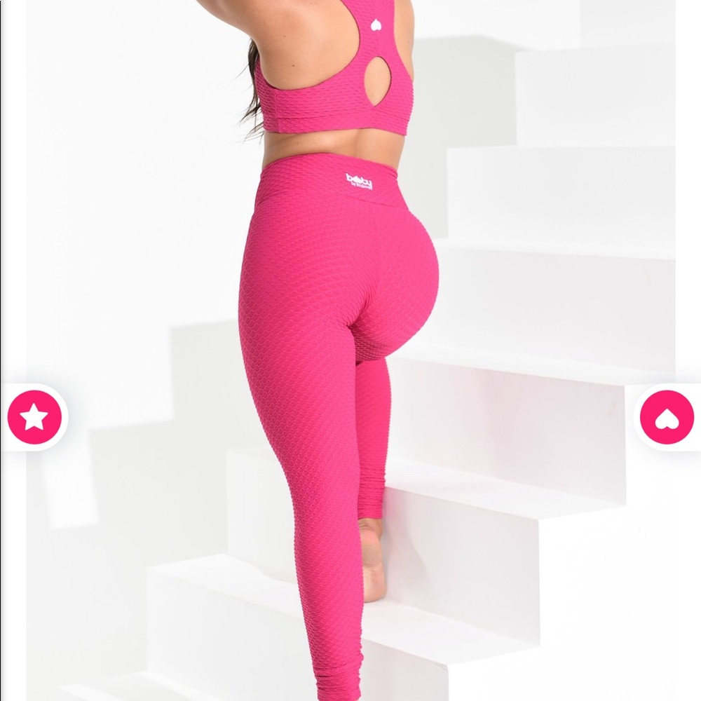 Bootybybrabants Croco Skin Raspberry leggings - Picture 2 of 5